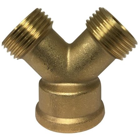 Midland Industries Midland Industries 30140LF 0.75 Lead Free Red Brass Garden Hose Wye 30140LF